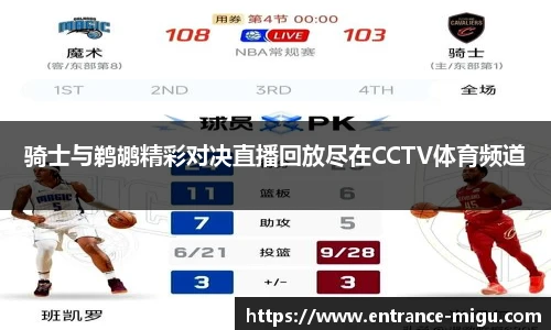 骑士与鹈鹕精彩对决直播回放尽在CCTV体育频道